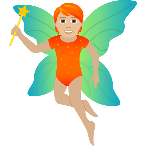 Fairy: Medium-Light Skin Tone on JoyPixels