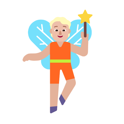 Fairy: Medium-Light Skin Tone on Microsoft Fluent
