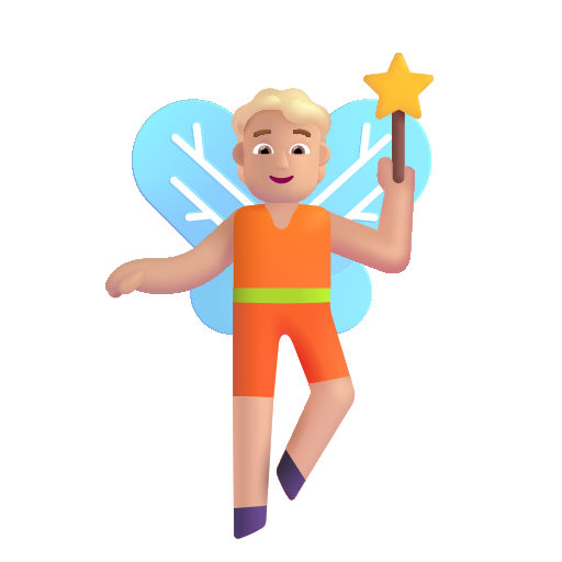 Fairy: Medium-Light Skin Tone on Microsoft 3D
