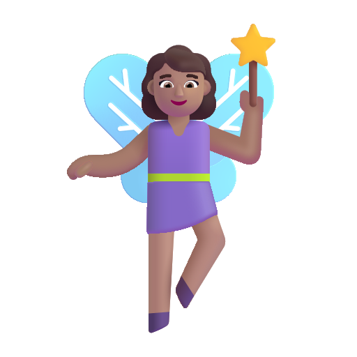 Woman Fairy: Medium Skin Tone on Microsoft 3D