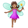 Woman Fairy: Medium Skin Tone on Samsung