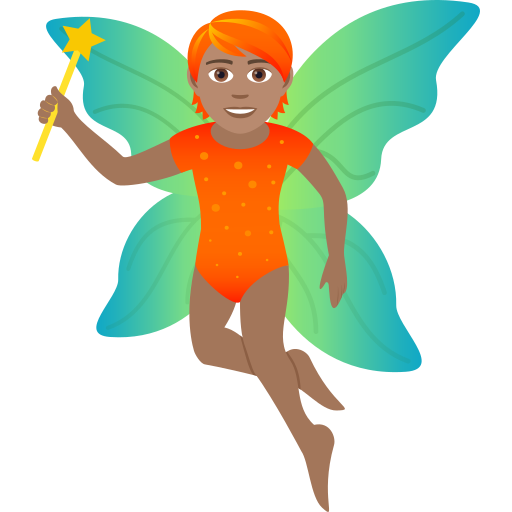 Fairy: Medium Skin Tone on JoyPixels