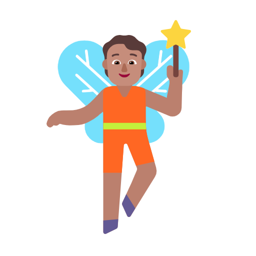 Fairy: Medium Skin Tone on Microsoft Fluent