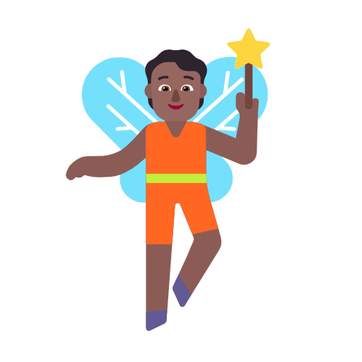 Fairy: Medium-Dark Skin Tone on Microsoft Fluent