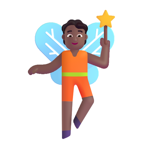 Fairy: Medium-Dark Skin Tone on Microsoft 3D