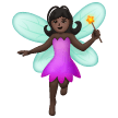 Woman Fairy: Dark Skin Tone on Samsung