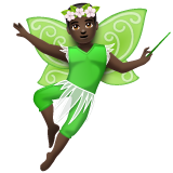Man Fairy: Dark Skin Tone on WhatsApp