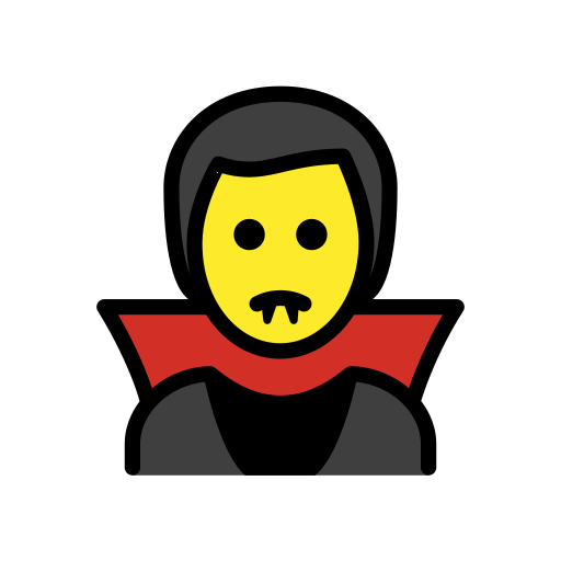 Man Vampire on OpenMoji