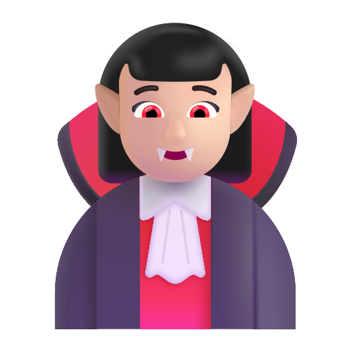 Woman Vampire: Light Skin Tone on Microsoft 3D