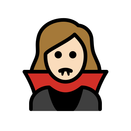 Woman Vampire: Light Skin Tone on OpenMoji