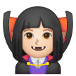 Woman Vampire: Light Skin Tone on Samsung