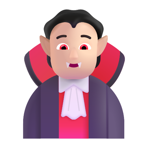 Vampire: Light Skin Tone on Microsoft 3D