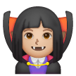 Woman Vampire: Medium-Light Skin Tone on Samsung