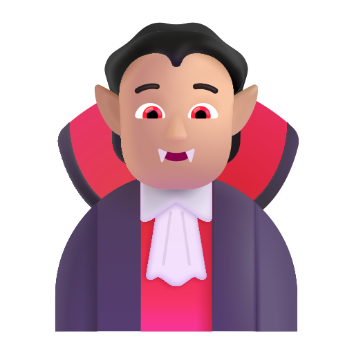 Vampire: Medium-Light Skin Tone on Microsoft 3D