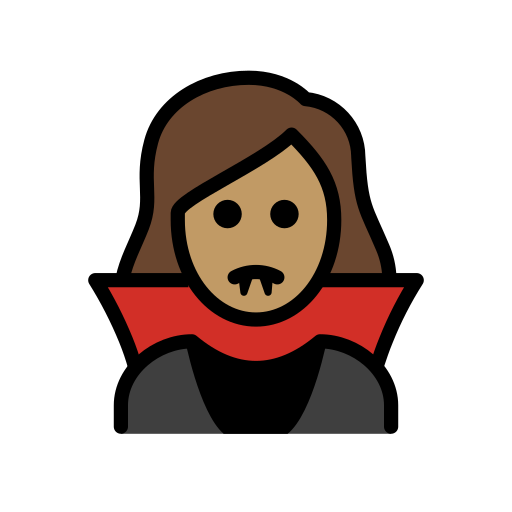 Woman Vampire: Medium Skin Tone on OpenMoji
