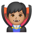 Man Vampire: Medium Skin Tone on Samsung
