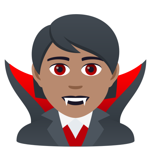 Vampire: Medium Skin Tone on JoyPixels