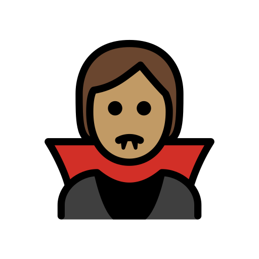 Vampire: Medium Skin Tone on OpenMoji
