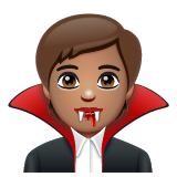 Vampire: Medium Skin Tone on WhatsApp