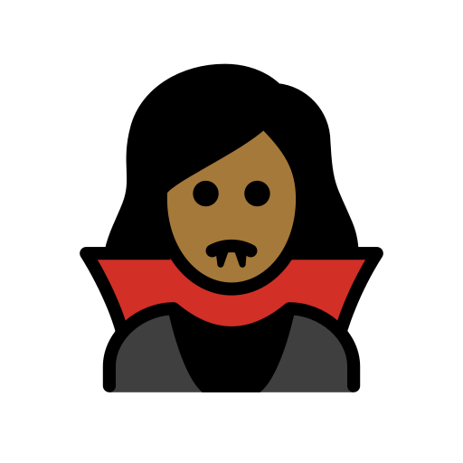 Woman Vampire: Medium-Dark Skin Tone on OpenMoji