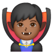 Man Vampire: Medium-Dark Skin Tone on Samsung