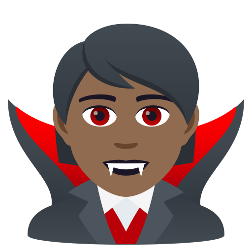 Vampire: Medium-Dark Skin Tone on JoyPixels