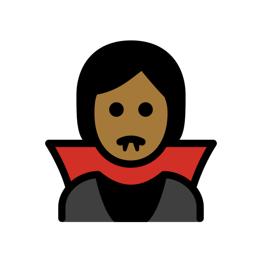 Vampire: Medium-Dark Skin Tone on OpenMoji