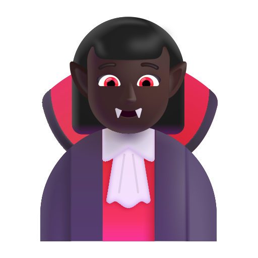 Woman Vampire: Dark Skin Tone on Microsoft 3D