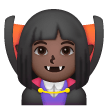 Woman Vampire: Dark Skin Tone on Samsung