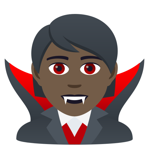 Vampire: Dark Skin Tone on JoyPixels