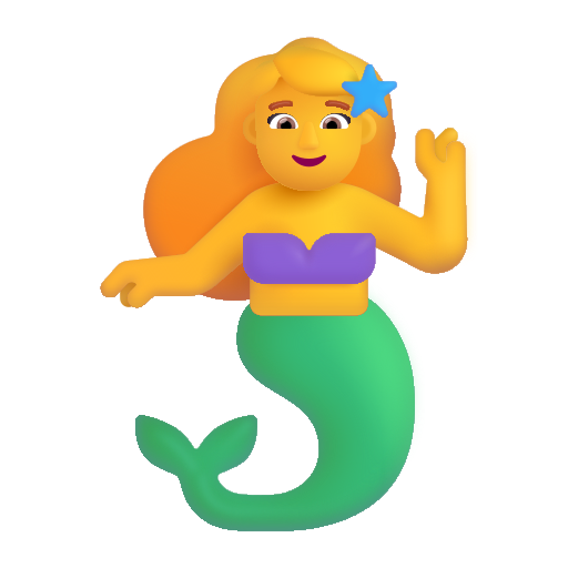 Mermaid on Microsoft 3D