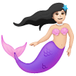 Mermaid: Light Skin Tone on Samsung