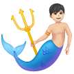 Merman: Light Skin Tone on Samsung