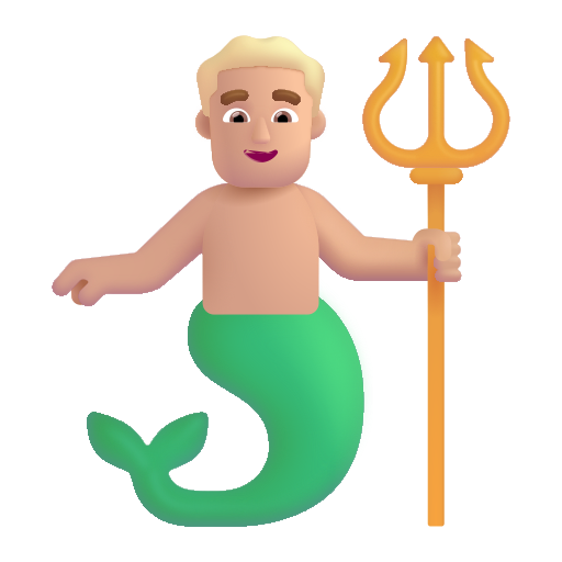 Merman: Medium-Light Skin Tone on Microsoft 3D