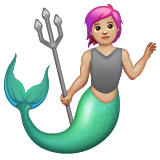 Merperson: Medium-Light Skin Tone on WhatsApp