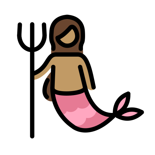 Mermaid: Medium Skin Tone on OpenMoji
