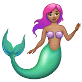 Mermaid: Medium Skin Tone on WhatsApp