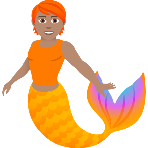 Merperson: Medium Skin Tone on JoyPixels