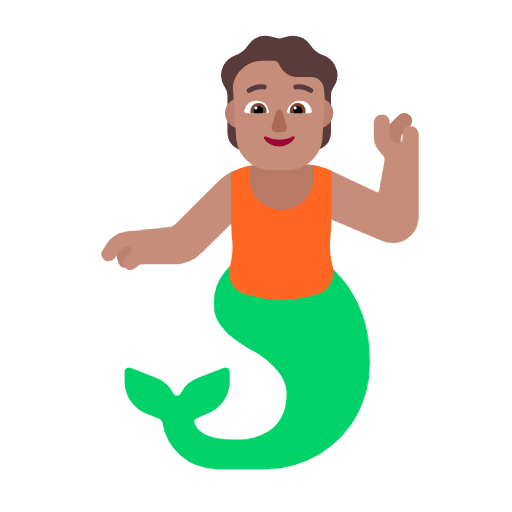 Merperson: Medium Skin Tone on Microsoft Fluent