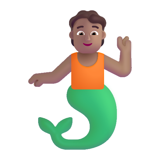 Merperson: Medium Skin Tone on Microsoft 3D