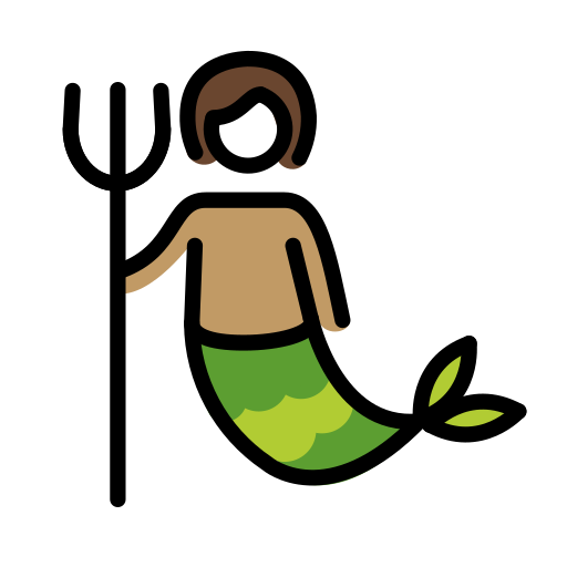 Merperson: Medium Skin Tone on OpenMoji