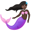 Mermaid: Dark Skin Tone on Samsung