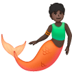 Merperson: Dark Skin Tone on Samsung