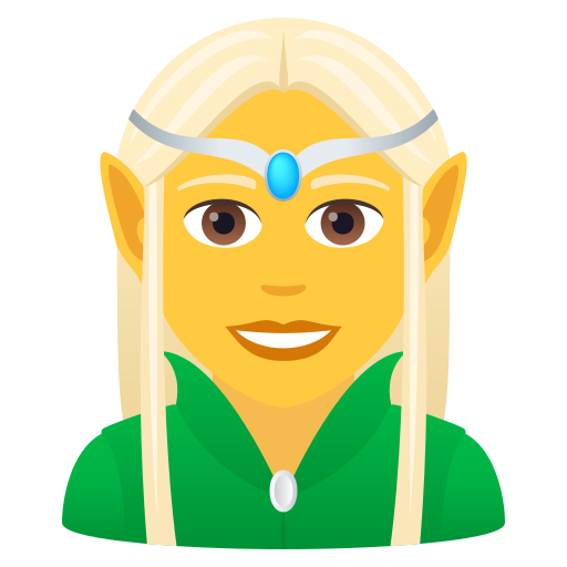 Woman Elf on JoyPixels