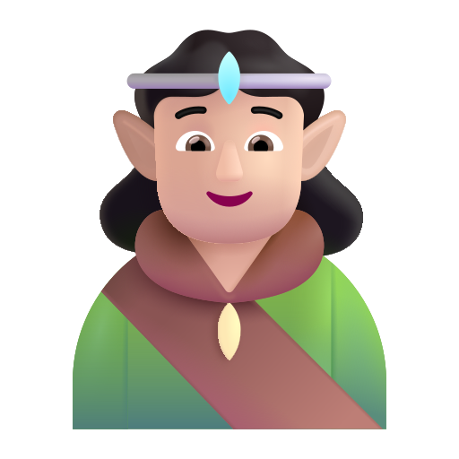 Elf: Light Skin Tone on Microsoft 3D