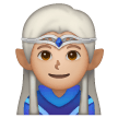 Man Elf: Medium-Light Skin Tone on Samsung