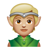 Elf: Medium-Light Skin Tone on WhatsApp