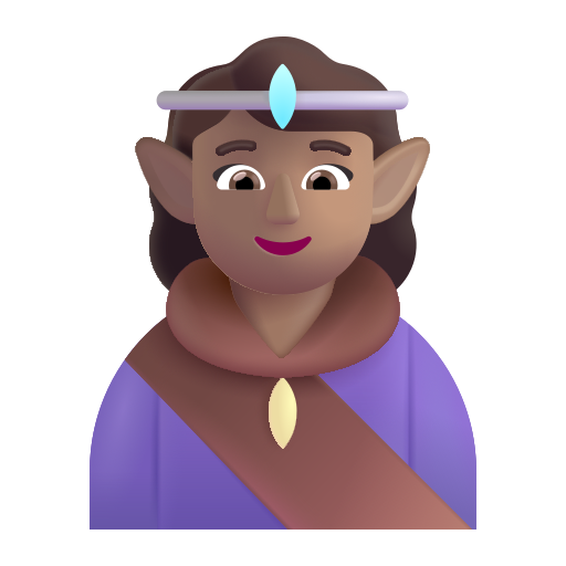 Woman Elf: Medium Skin Tone on Microsoft 3D