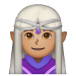 Woman Elf: Medium Skin Tone on Samsung
