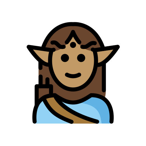 Man Elf: Medium Skin Tone on OpenMoji